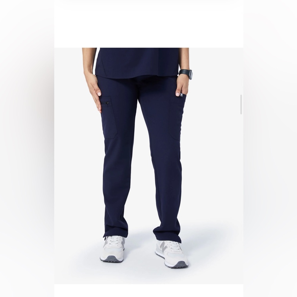 Women’s Navy Straight-Leg maternity yola Scrub Pants sz medium